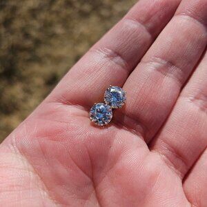 14K Yellow Gold 4 Prong Lab Grown Created 3.00 TCW Diamond Earrings Studs